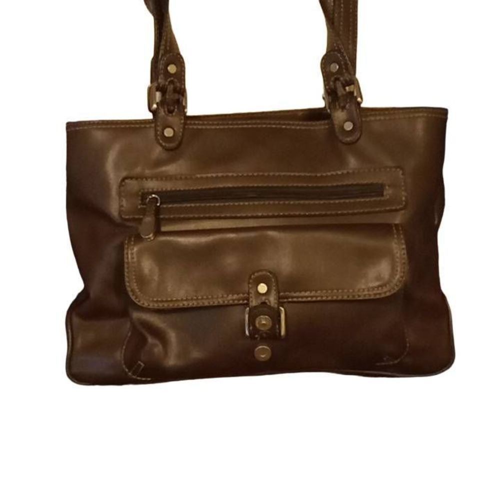 Nine West Brown‎ Leather Handbag.